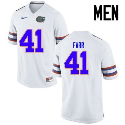 Men's Florida Gators #41 Ryan Farr NCAA Nike White Authentic Stitched College Football Jersey KJK4662QG